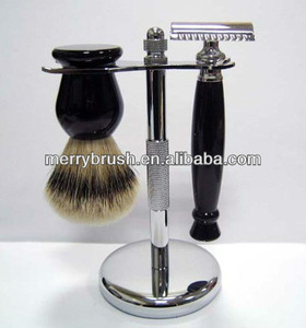 Resin handle Best badger shaving brush set