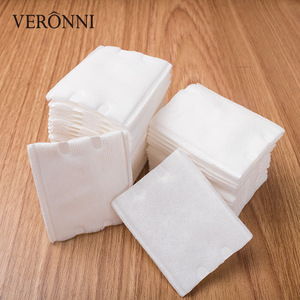 Skin Care Face Cosmetic Natural Pure Remover Square Cotton Makeup Pads Soft Cleansing Cotton 50pcs/Bag