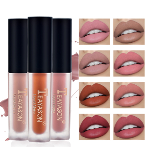 Waterproof Lasting Matte Liquid Lipstick Non-stick Cup Lip Tint Makeup Nude earthy matte lipstick glaze12 Colors Lip Gloss