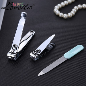 Wholesale 2017 nail care tools blue color professional nail set manicure