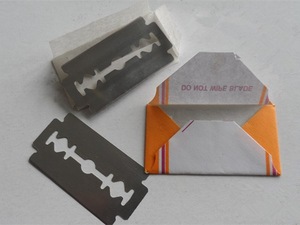 wholesale removable shaving double edge stainless steel platinum hair cutting razor blade shaving