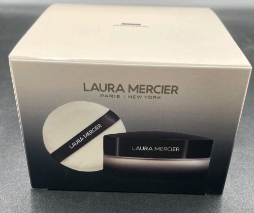 Laura Mercier JUMBO Translucent Loose Setting Powder Velour Puff Set 1.7 oz
