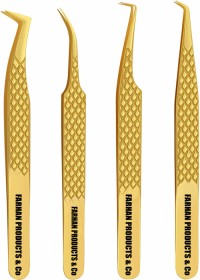 Professional Eyelash Extensions Tweezers Lash Tweezers for Volume Isolation & Classic False Lashes Straight and Curved Tips
