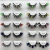 mink false eyelashes 25mm 20mm colorful