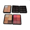 102*83*16MM Modern Fashion 12-Color Blush Palette Cosmetic Metal Tin Box Flip-top Makeup Compact Case