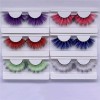 mink false eyelashes 25mm 20mm colorful