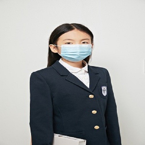 Disposable melt-blown mask student breathable three-layer children's daily protective mask