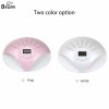 Wholesale custom logo two hand rechargeable 48w sun uv led light nail dryer pink white poly gel nail set kit with fan nail lamp