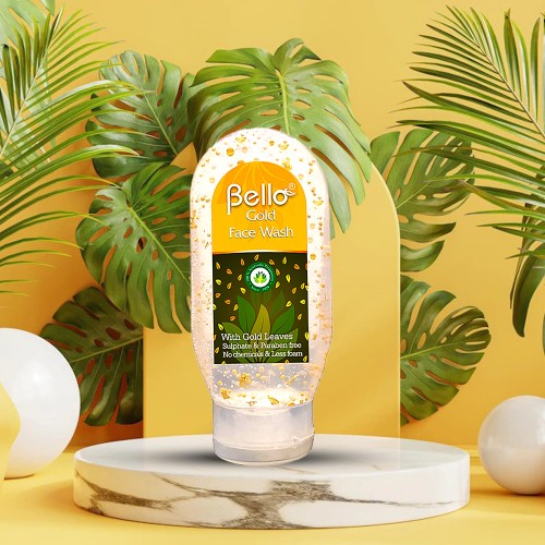 Bello Gold Face Wash (With Gold leaves)
