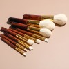 Luxury Wooden Handle Makeup Brush Set | Premium Goat Hair Face & Eye Brushes | OEM/ODM Private Label