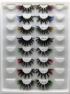 mink false eyelashes 25mm 20mm colorful