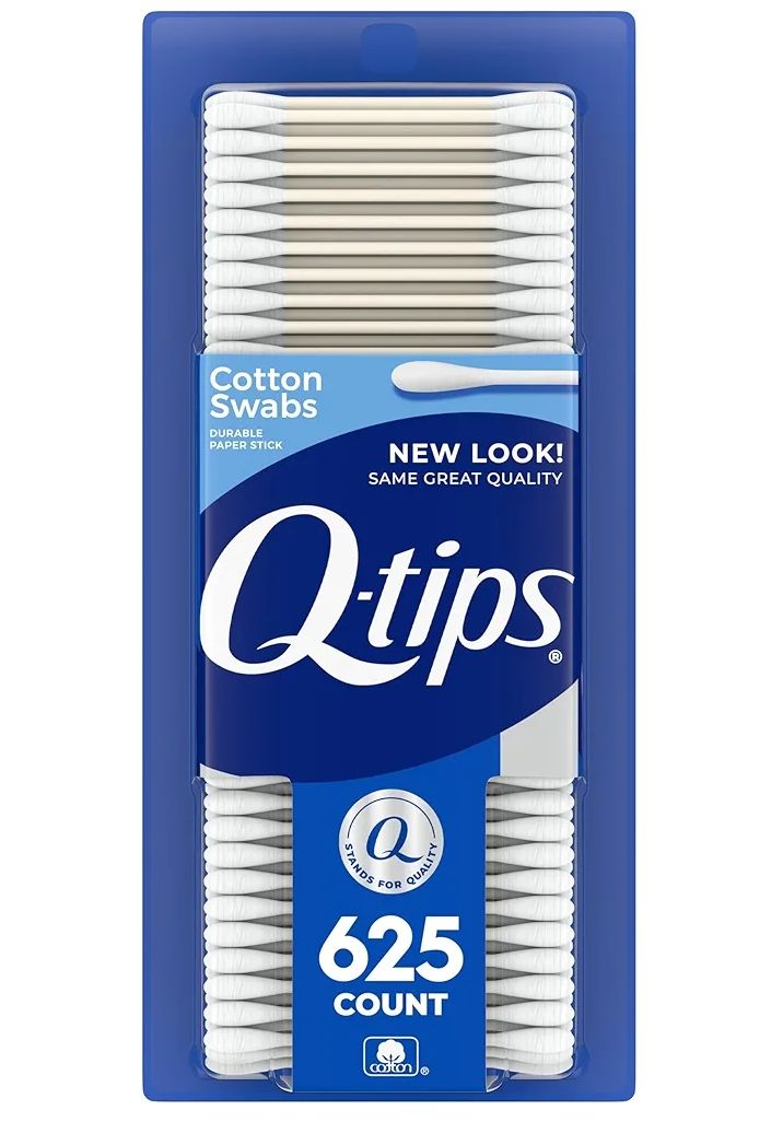 Q-tips Cotton Swabs For Hygiene and Beauty Care Original Cotton Swab Made With 100% Cotton 625 Count