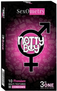 NottyBoy Multi-Textured Dotted Ribbed Contour Lubricated Condoms Bulk Pack - Pack of 1000
