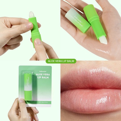 Plant Extract Aloe Lip Balm, Moisturizing Hydrating Lip Treatment, Gentle Lip Protectant for Daily All‑Season Lip Care