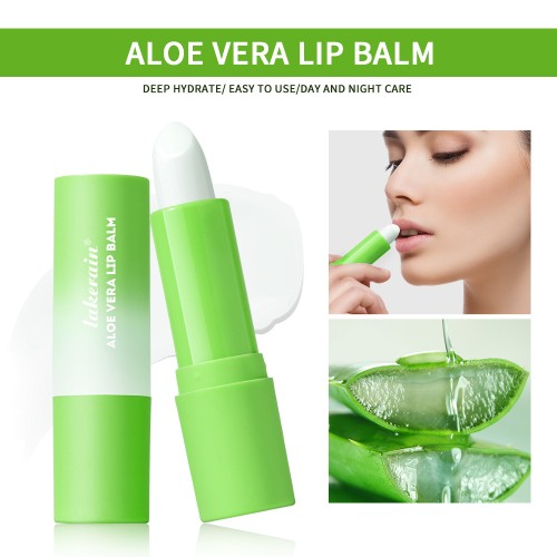 Plant Extract Aloe Lip Balm, Moisturizing Hydrating Lip Treatment, Gentle Lip Protectant for Daily All‑Season Lip Care