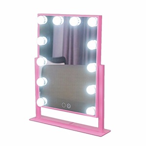 2017 newest hollywood lighted makeup mirror with led lights bulb mirror for beauty