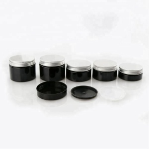 30ml 50ml 80ml 100ml 120ml 150ml 200ml 250ml black cosmetic jar and cream jar