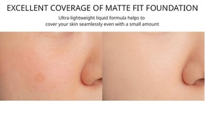 3CE Matte Fit Foundation Cosmetic Waterproof  Moisturizing Whitening Sunscreen Face Makeup Foundation