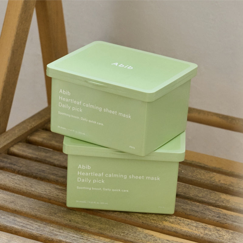 (ABIB) Heartleaf Calming Sheet Mask Daily Pick 30sheets 350ml