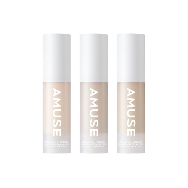 (AMUSE) Ceramic Skin Perfector Foundation Mini [1.5 Natural] 15ml