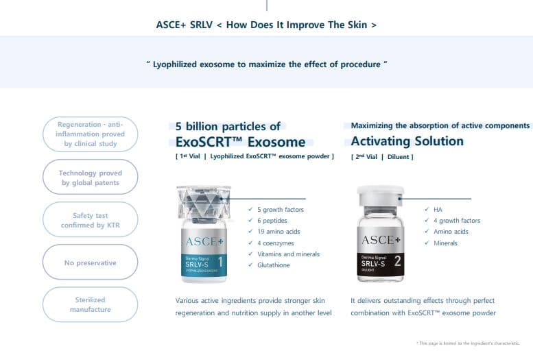 ASCE+SRLV EXOSOME Skinbootster