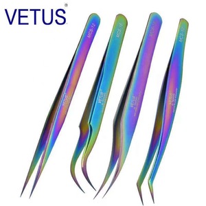 B Personalized Eyebrow Tweezers Stainless Pointed Tip Satin Finish Eyelash Extension Tweezers Manicure Beauty Implements