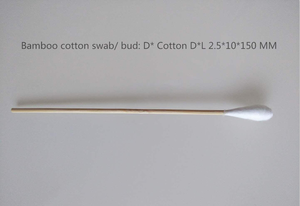 Bamboo cotton swab/ bud with different size and styles