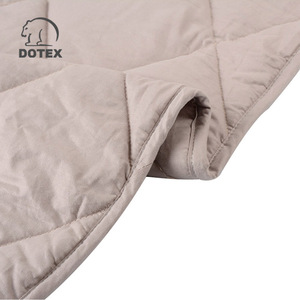 BSCI SEDEX Certification Factory Hot Sale Wholesale Custom Adult Child Anxiety Gravity Minky Sherpa Weighted Blanket Glass Beads