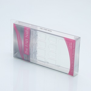 Colored Package Box Cosmetic Puff PET PVC Box Clear Folding Plastic Boxes for Makeup Brushes Power Puff set
