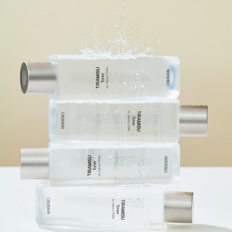 Cre8skin Salmon PDRN TIRMAMISU TONER MORNING TONER EVERNING TONER Skincare PDRN Korea Cosmetic Set