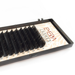 Custom private label Russian Eyelash Extension Mink Eyelash PBT With Trays