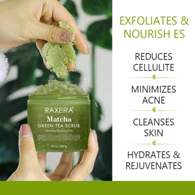 Exfoliating and Multifunctional Nourishing Facial &amp; Skin Green Tea Body Scrub