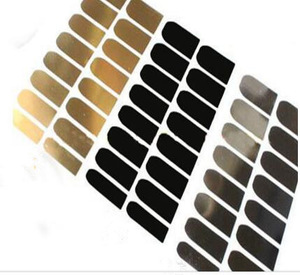 Gold Silver Black Metallic Nail Stickers Decal Design Manicure Tips Wraps DIY Decoration Nail Art New