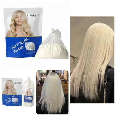 Herbal Bleaching Powder Mix Hair Professional Blue Hair Charcoal Bleach Powder