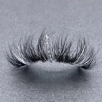 High Quality Wholesale Eyelashes 16mm 18mm 20mm 22mm 25mm Full Strip Fluffy Curly Thick Messy Color Mink Lashes