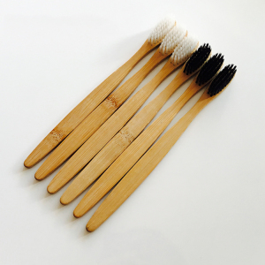 hot Selling High Quality 100% natural biodegradable OEM bamboo toothbrush with customized logo