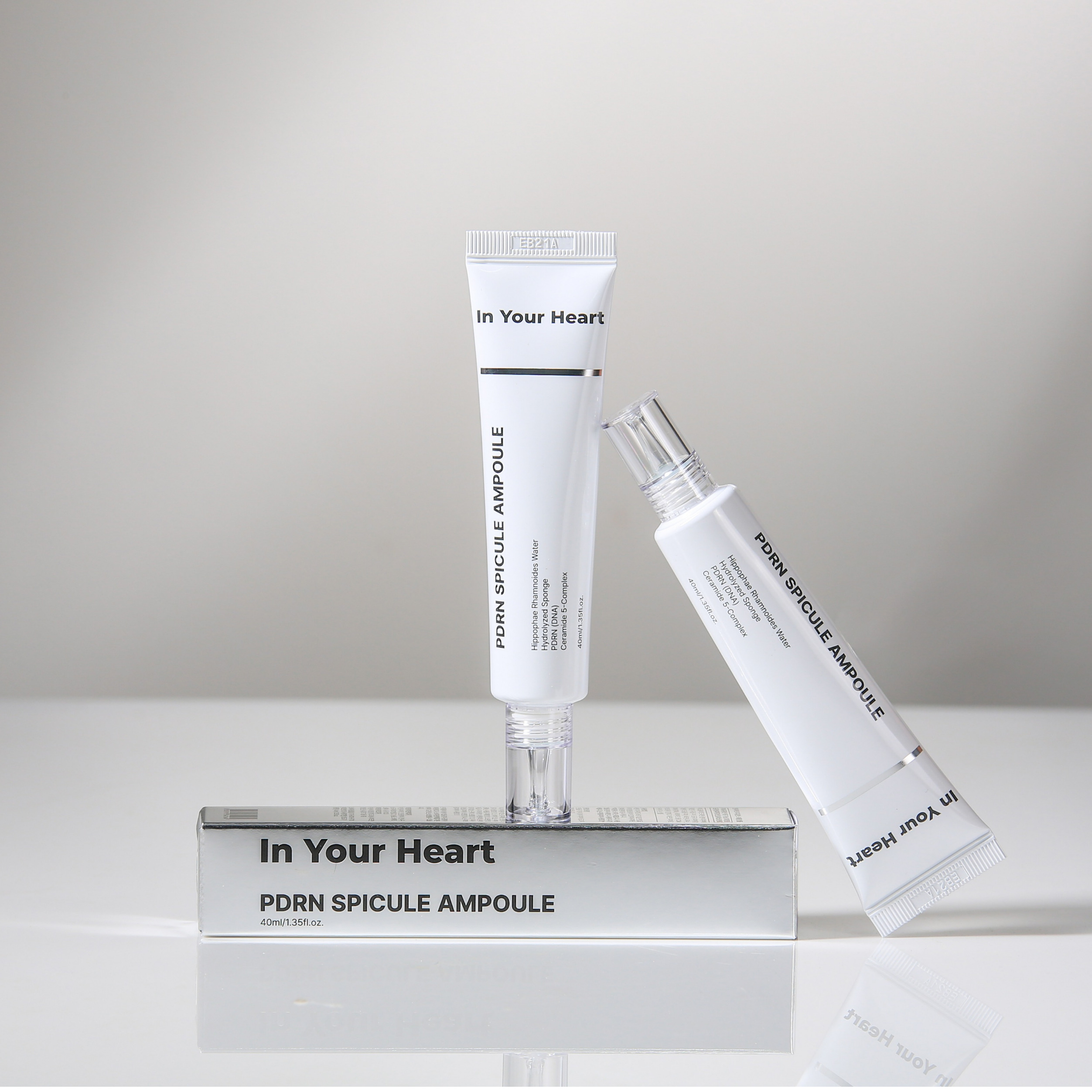 [In Your Heart] PDRN SPICULE AMPOULE 40ml Microneedle Pore Skin Booster Repair DNA Brightening