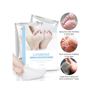 LANBENA OEM customized logo packaging foot exfoliation peel mask