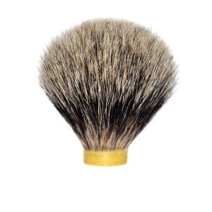 Mens Shaving Brush Gift Silvertip Badger Hair High Grade Chrome + Black Resin Handle Hand Made OEM/ODM