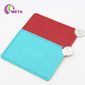 Mirror with Pocket, PU Leather Pocket Mirror with Logo