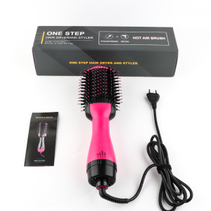 Multiple Heat Setting 1000W Hair Dryer Hot Air Brush Styler And Volumize Electric Hot Air Brush Dryer 5 In 1