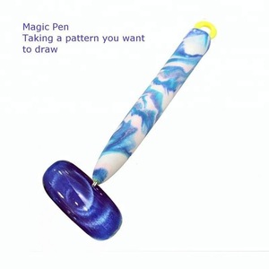 Nail Art Magic 3D Painting Dotting Magnetic Magnet Pen Cats Eyes Polish Manicure NP047