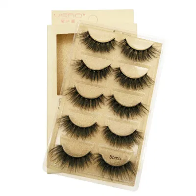 New 3D Water Mink Fur Soft False Eyelashes Natural Slim Eyelashes