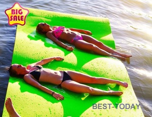 Non-slip XPE Foam water floating bed for lakes pools floating water toys