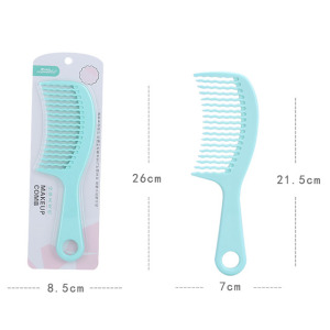 OEM factory wholesale hair care tools custom profesional plastic wide tooth hair comb