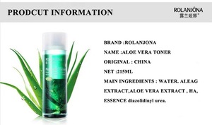 OEM ODM Rolanjona new product aloe face whitening refreshing toner