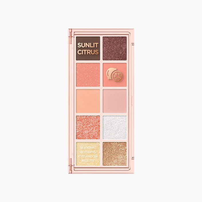 (Peach C) Seasonal Blending Eyeshadow Palette [04 Sunlit Citrus] 7.5g