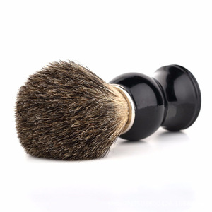 Plastic handle nylon fading mane shave brush synthetic hair men beard shaving brush