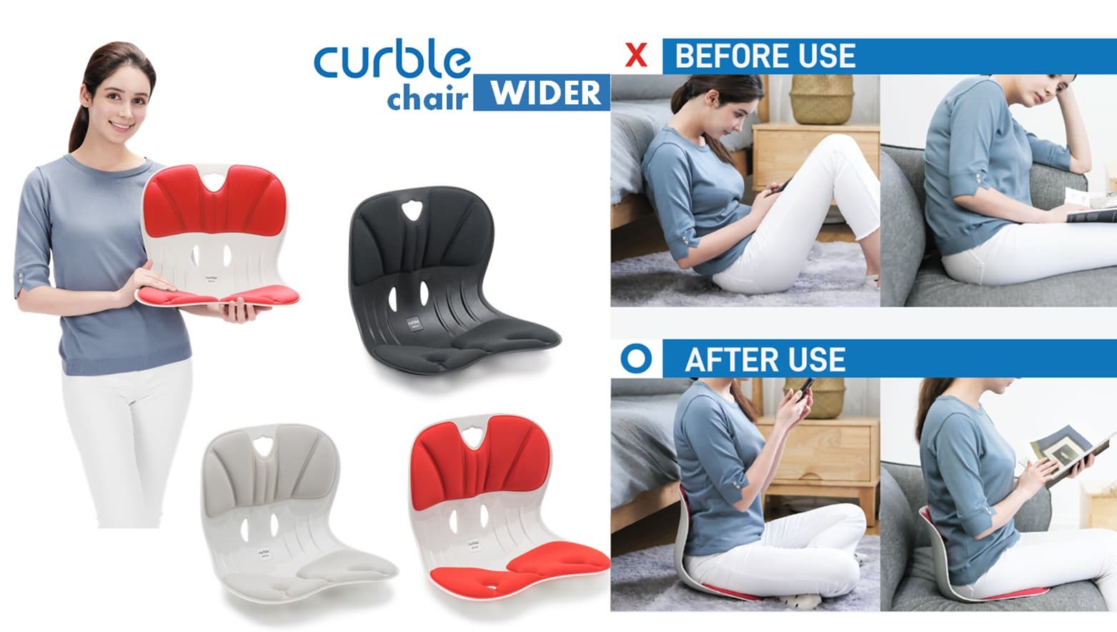 Posture Corrector Chair Curble WIDER