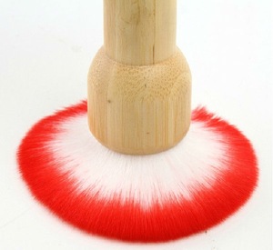 Professional portable 3 size candy color natural bamboo handle blush handmade makeup brush